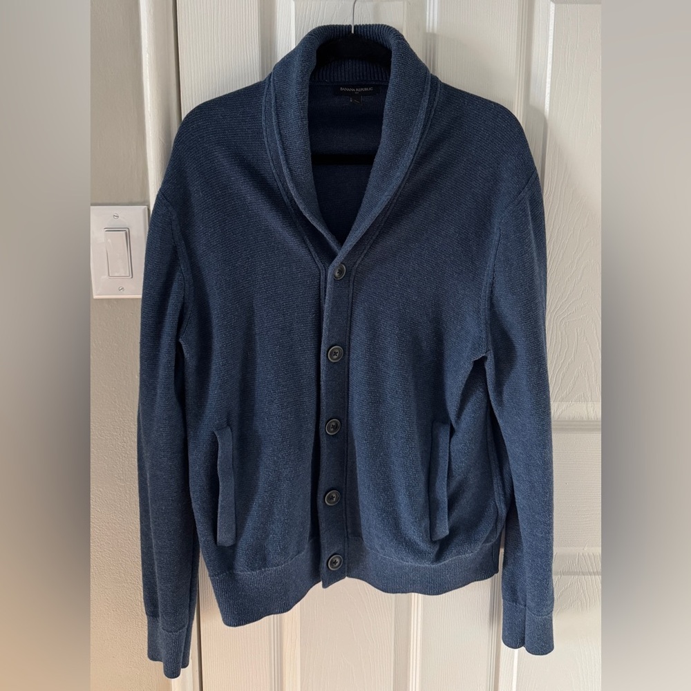 Banana Republic Navy Cardigan Sweater